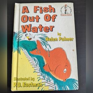 A Fish Out Of Water by Helen Palmer - Orange Fish Hardcover Book 1961